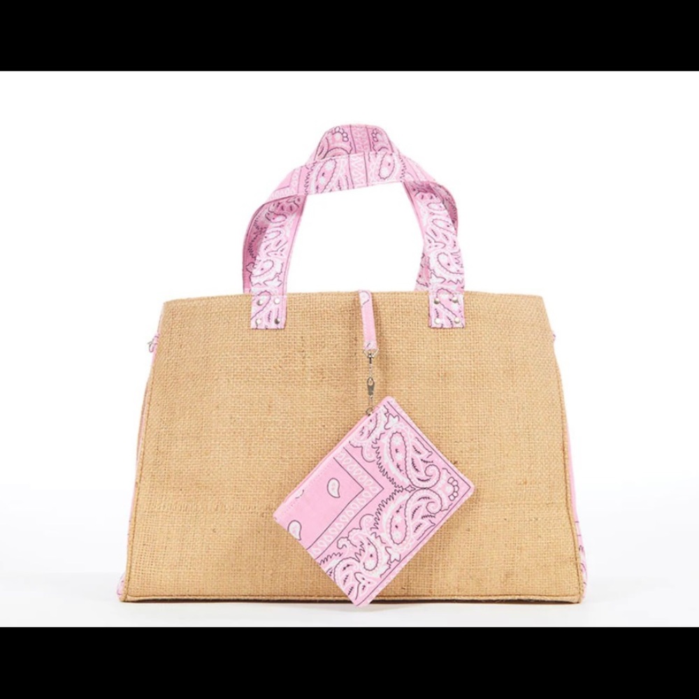 DLD canvas and bandana tote bag size XL